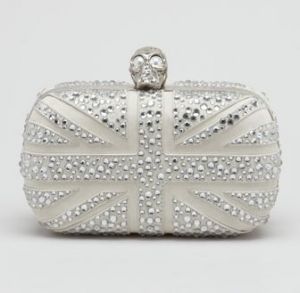 Alexander McQueen Crystal Britannia Box Clutch Bag Gray silver.jpg